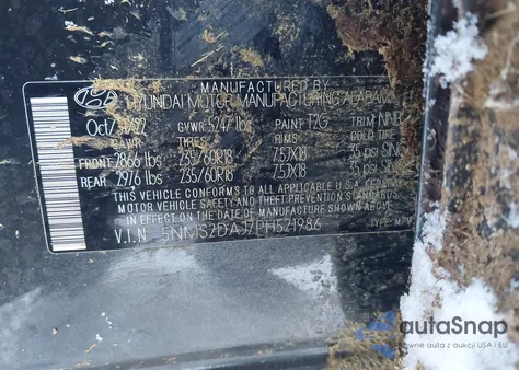 2023 Hyundai Santa Fe Sel z USA, uszkodzony, nr VIN 5NMS2DAJ7PH521986